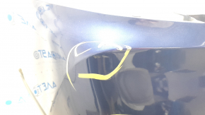 Bare rear bumper Nissan Rogue 17-20 blue, tears, broken fasteners