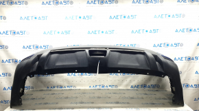 Bare rear bumper Nissan Rogue 17-20 blue, tears, broken fasteners
