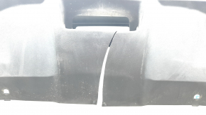 Bare rear bumper Nissan Rogue 17-20 blue, tears, broken fasteners