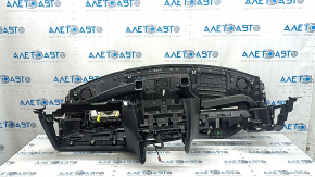 Dashboard front panel with AIRBAG Infiniti QX50 19-21 black, under speaker, with deflectors, scratches, 