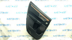 Rear left door panel for Honda CRV 17-22, black, beige leather insert, beige leather armrest, wood-like molding, under the tweeter