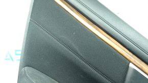 Rear left door panel for Honda CRV 17-22, black, beige leather insert, beige leather armrest, wood-like molding, under the tweeter