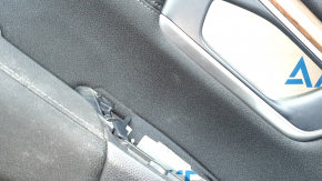 Rear left door panel for Honda CRV 17-22, black, beige leather insert, beige leather armrest, wood-like molding, under the tweeter