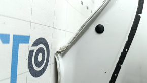 Bare rear left door of Audi Q5 80A 18-24 white LY9C, bumps, dented edge
