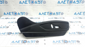 Right side passenger seat trim for Audi Q5 80A 18-24, black, electrically powered, scratches