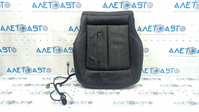 Audi Q5 80A 21-24 passenger seat cushion upholstery, black leather, heated, wrinkled