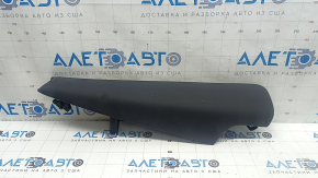 Side bolster for the 2nd row of seats, left, Audi Q5 80A 21-24, black leather, wrinkled