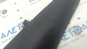 Side bolster for the 2nd row of seats, left, Audi Q5 80A 21-24, black leather, wrinkled
