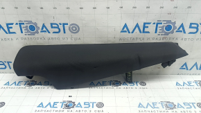 Right 2nd row seat side panel for Audi Q5 80A 21-24, black leather, wrinkled