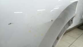 The door is bare, rear left, Honda CRV 17-22, white NH-883P, dented, with bumps and scratches.
