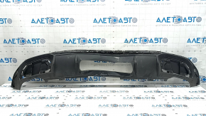 Audi Q5 80A 21-24 black rear bumper lip for towbar, S-Line, structure, scratches, pressed, broken mount