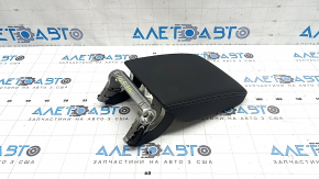 Audi Q5 80A 21-24 center console armrest, black leather, black stitching, retractable, with overlay and bracket