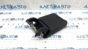 Audi Q5 80A 21-24 center console armrest, black leather, black stitching, retractable, with overlay and bracket