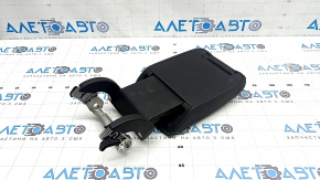Audi Q5 80A 21-24 center console armrest, black leather, black stitching, retractable, with overlay and bracket