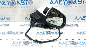 Right side mirror assembly for Audi Q5 80A 18-24V 15-pin, auto-dimming, turn signal, BSM, heated, white