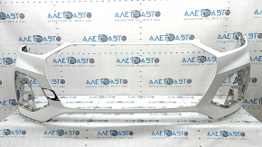 Bare front bumper for Audi Q5 80A 21-24 without Park Assist and headlight washers, white, without tow hook cap