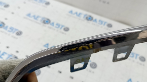 Rear bumper trim lower left Audi Q5 80A 21-24 chrome for wide exhaust, S-Line, broken mount, scratches