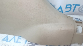 Lower left center pillar trim for Nissan Altima 13-16 beige, scratches