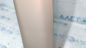 Lower left center pillar trim for Nissan Pathfinder 13-20 beige, type 2, scratched, plastic turned white