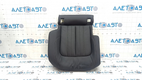 Rear seat cushion trim, 2nd row, right, Audi Q5 80A 21-24, black leather, wrinkled