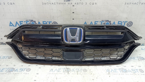 Radiator grille assembly Honda CRV 20-22 with badge, hybrid, under radar, with molding overlays, sand