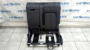 Rear seats, 2nd row, left, Audi Q5 80A 21-24, beige leather, manual, Standard, with seat belt, with cup holder, dents, needs cleaning