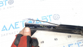 Door-glass molding, center rear right, Honda CRV 17-22, chrome, broken fastener, dried out seal, scratches