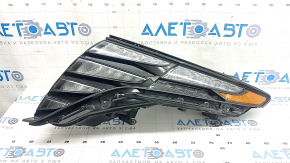 Left Hyundai Tucson 22-24 LED Daytime Running Light (DRL) Assembly, Gray, Broken Mount, Sand