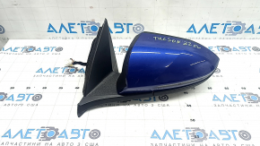 Left side mirror assembly for Hyundai Tucson 22-24, 8 pins, turn signal, heated, BSM, blue