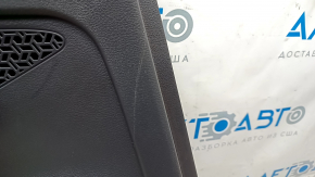 Rear left door panel for Nissan Ariya 23-25, black leather, black leather insert, black leather armrest, chrome handle, scratch, dented