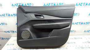 Front right door panel for Nissan Ariya 23-25, black leather with backlight, black leather insert, black leather armrest, chrome handle, scratches