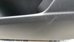 Front right door panel for Nissan Ariya 23-25, black leather with backlight, black leather insert, black leather armrest, chrome handle, scratches