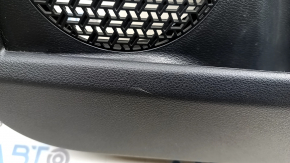 Front right door panel for Nissan Ariya 23-25, black leather with backlight, black leather insert, black leather armrest, chrome handle, scratches