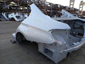 Quarter wing rear left BMW 3 F30 4d 12-18 on the body, white