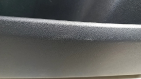Front left door panel for Nissan Ariya 23-25, black leather with backlight, black leather insert, black leather armrest, chrome handle, scratches