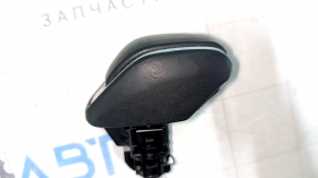Toyota Venza 21-24 black leather gear knob, worn
