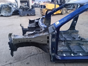 Front left quarter panel for Nissan Rogue 14-20 on the body, blue