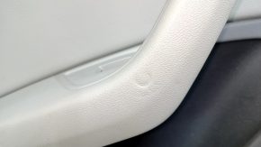 Audi A4 B9 17-19 rear left door panel, gray, gray leather insert, gray leather armrest, Bang and Olufsen