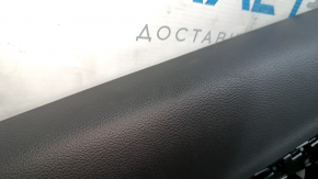 Audi A4 B9 17-19 rear left door panel, gray, gray leather insert, gray leather armrest, Bang and Olufsen
