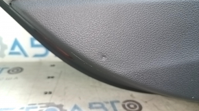 Audi A4 B9 17-19 rear left door panel, gray, gray leather insert, gray leather armrest, Bang and Olufsen