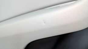 Door trim panel rear left Audi A4 B9 20-25 dark gray, gray leather insert, with gray armrest, without curtain, for cleaning