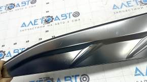 Left rear fender trim for Hyundai Tucson 22-25, matte chrome, broken fasteners, scratches