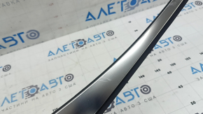 Left rear fender trim for Hyundai Tucson 22-25, matte chrome, broken fasteners, scratches