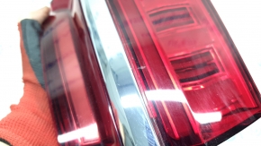 Audi A6 C8 19-24 right outer fender light without animation with chrome molding, worn