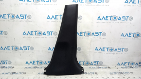 Nissan Versa Note 13-19 lower right center pillar trim, black, scratches