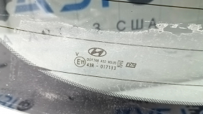 Rear window of the Hyundai Tucson 22-24 trunk door with emblem, tinted