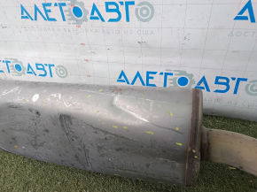 The exhaust pipe with the rear barrel of a Honda CRV 20-22 hybrid is dented in the resonator.
