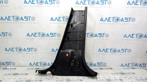 Nissan Versa 12-19 USA lower left center pillar trim, black, scratches