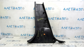 Nissan Versa 12-19 USA lower right center pillar trim, black, scratches