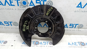 The rear right brake disc cover of a Nissan Ariya 23-25 is bent.